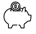 Sparschwein symbolisiert die 50% Kostenerstattung bei Bestätigungen durch BAFA-Förderung